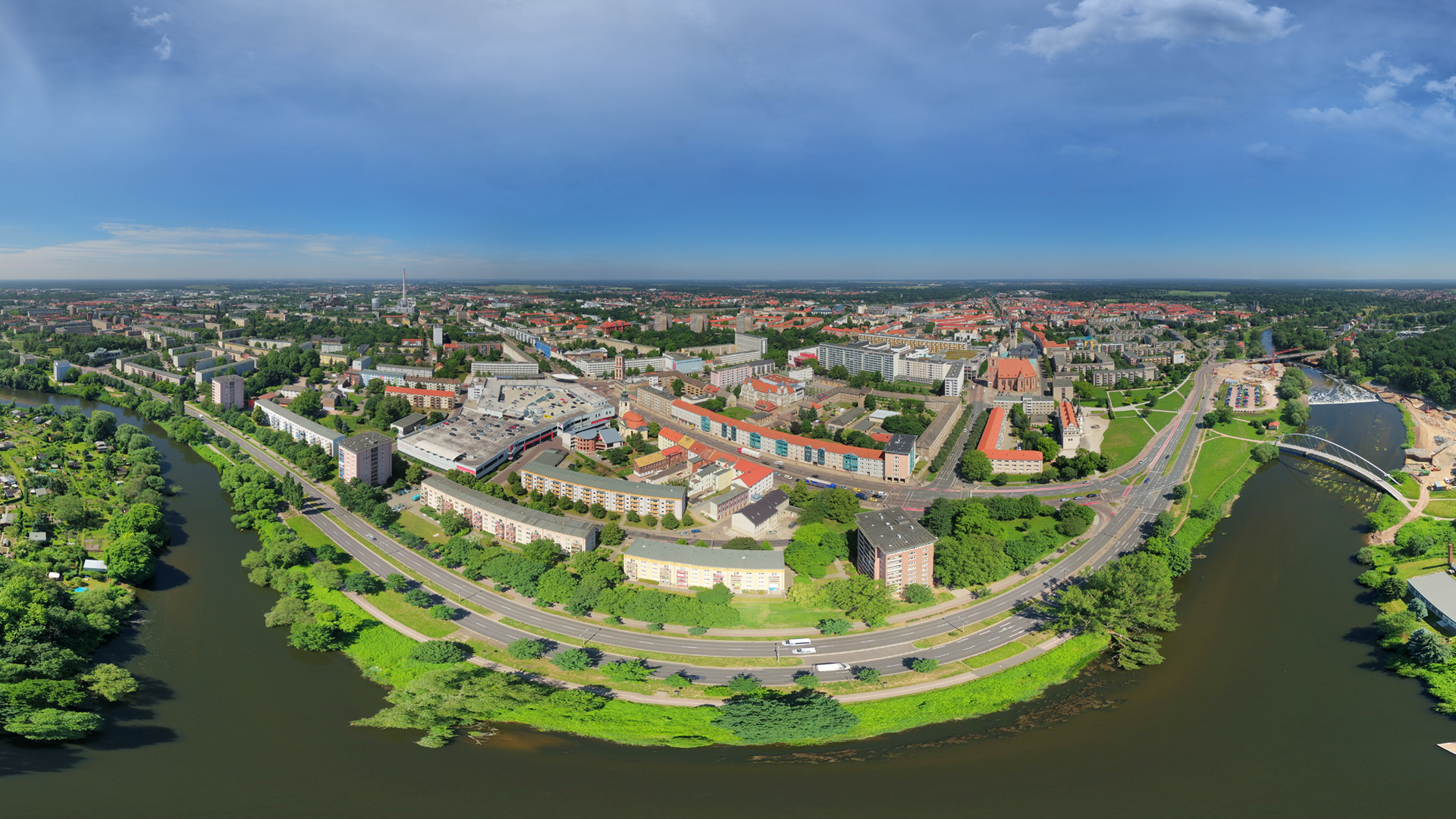 Luftbild Stadt Dessau-Roßlau | Ortsteil Dessau