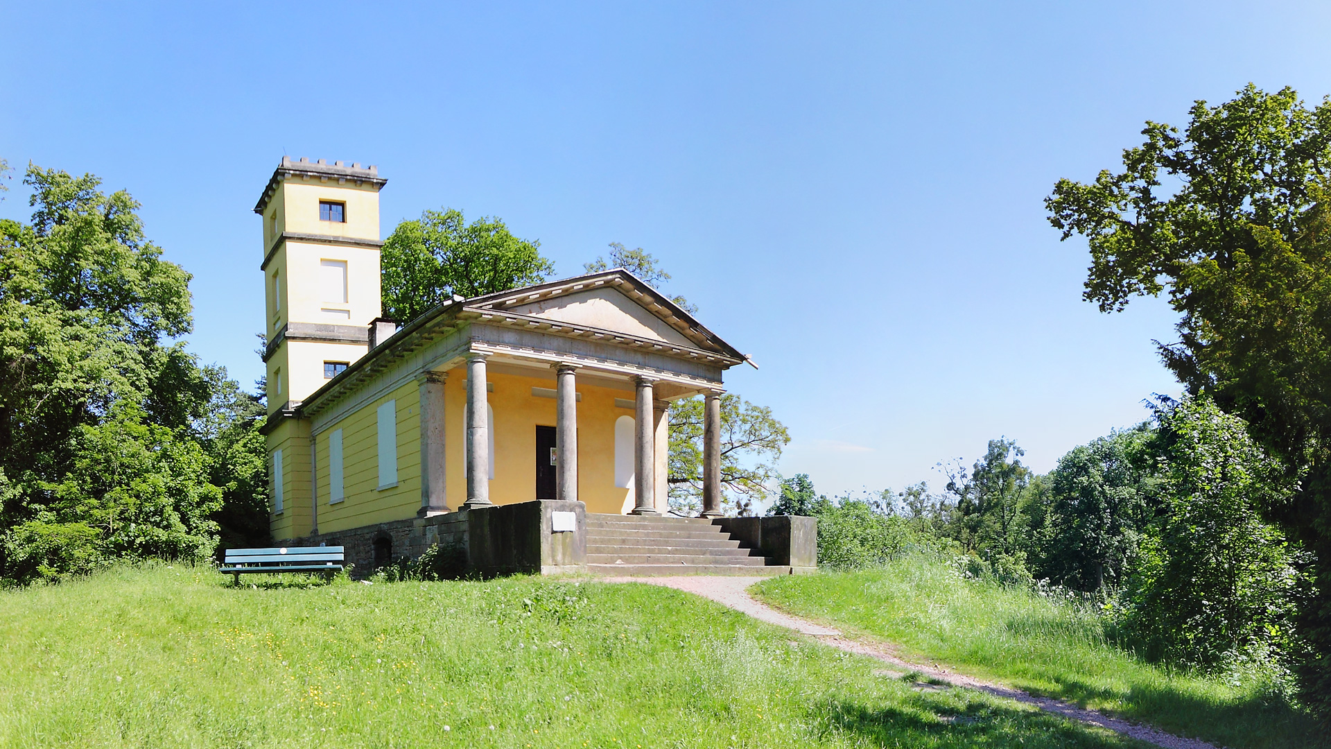 Das Weinbergschloss Kühnauer Park im Dessau-Wörlitzer Gartenreich