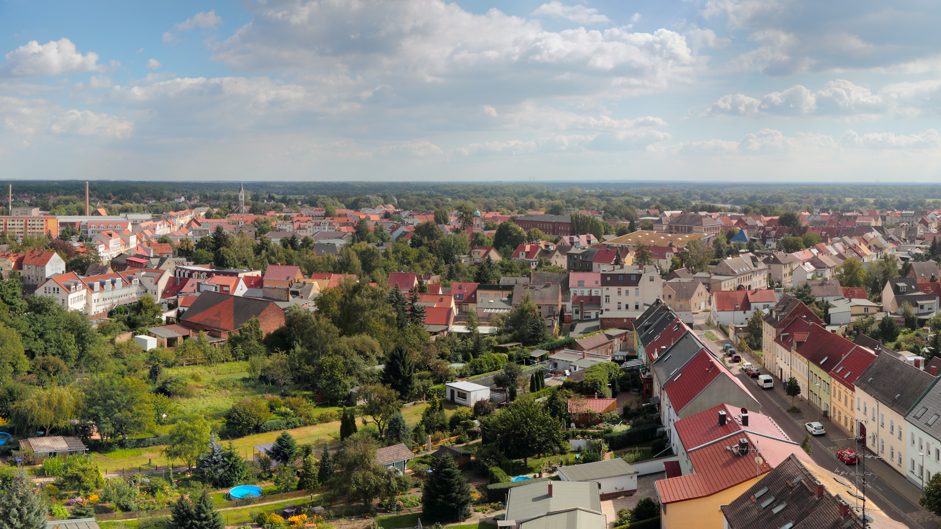 Luftbild Stadt Dessau-Roßlau | Ortsteil Roßlau