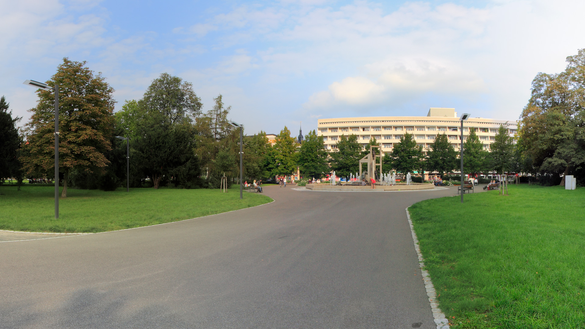 Stadtpark Dessau - Springbrunnen